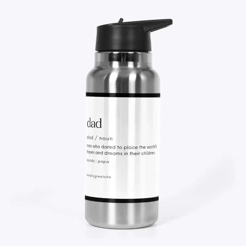 Meaning of Dad Water Bottle 